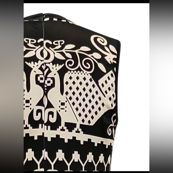 PLUS TRIBAL PRINT MOCK NECK WIDE LEG JUMPSUIT - Picture 4 of 8